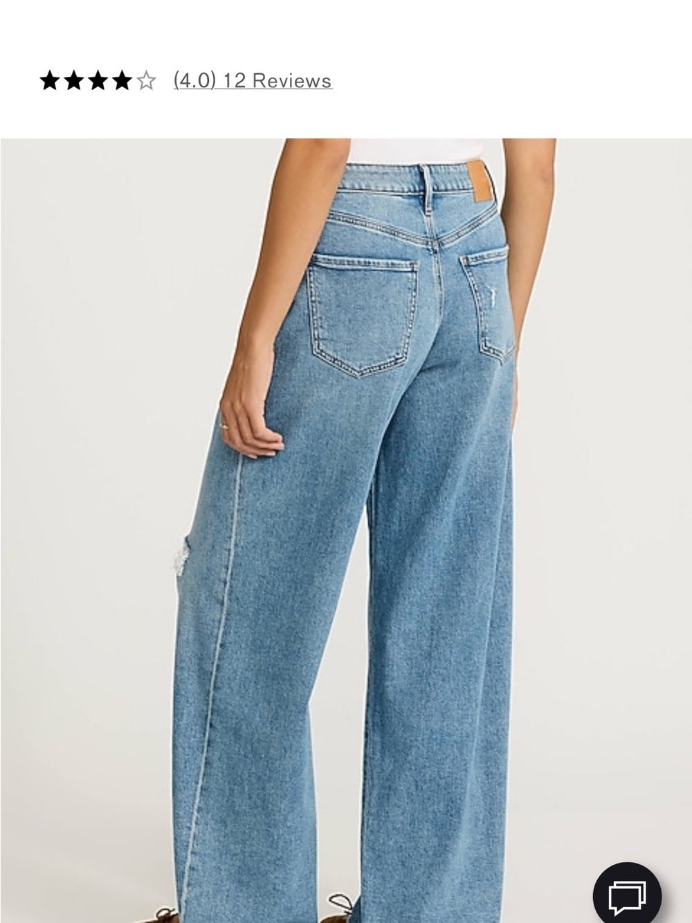 Express Light Blue Wide-Leg Jeans